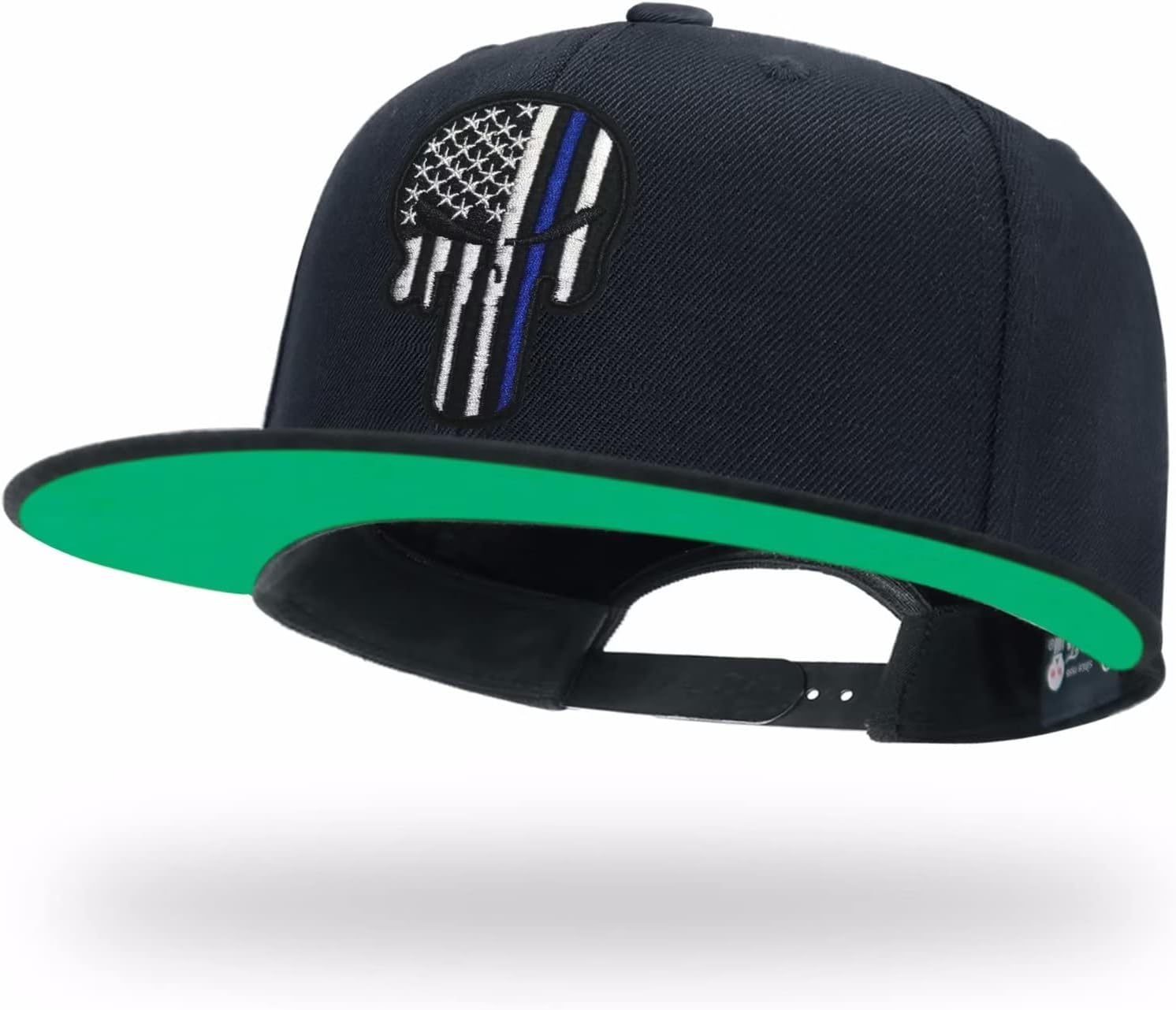 Hats Hatshow Caps – Hat Skull Embroidery Baseball tilgomedal Flat Unisex for Bill Solid Adjustable Snapback Men
