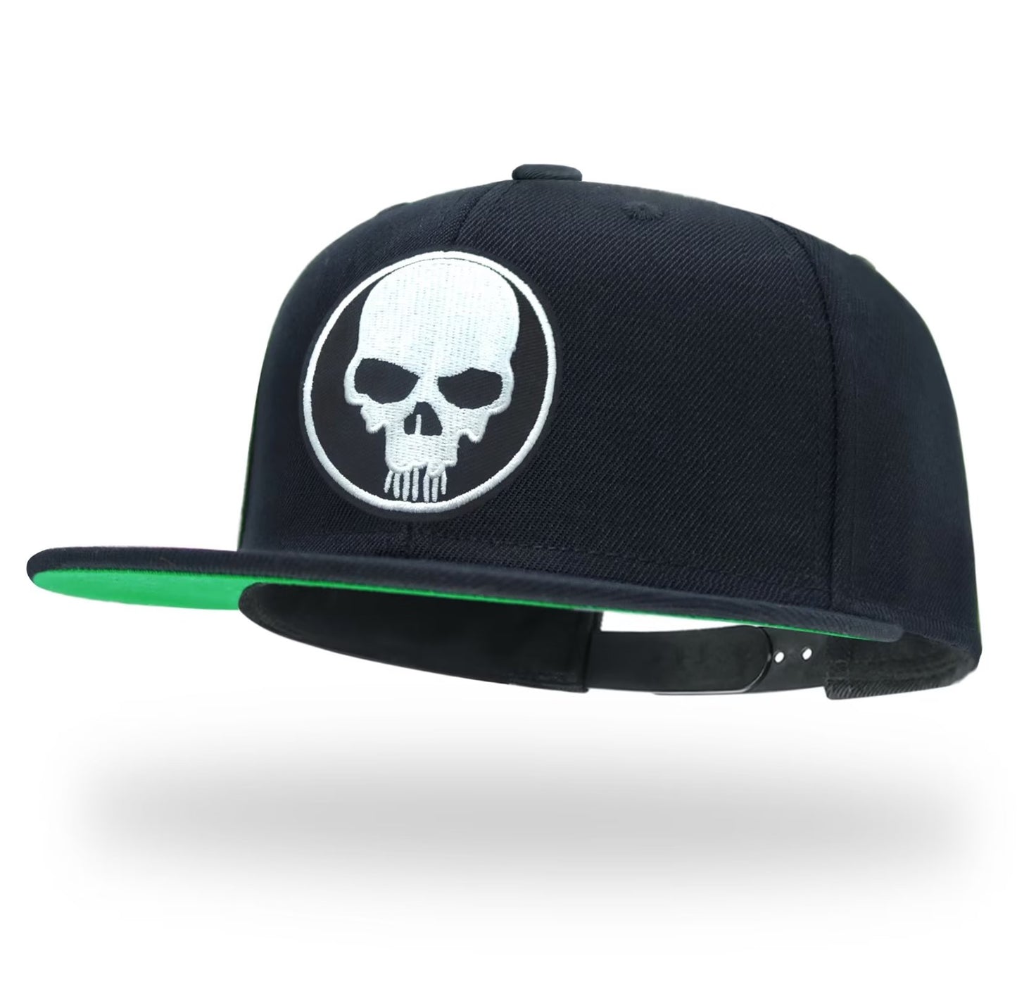 tilgomedal Snapback Hats for Men Skull Embroidery Adjustable Solid Flat  Bill Hat Unisex Baseball Caps – Hatshow