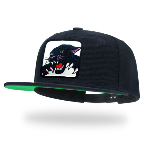 Tilgomedal Farm & Wild Animal 3D Embroidered Badge Snapback Hat, Wool Flat Brim Streetwear Baseball Cap Unisex