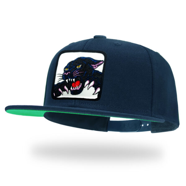 Tilgomedal Farm & Wild Animal 3D Embroidered Badge Snapback Hat, Wool Flat Brim Streetwear Baseball Cap Unisex