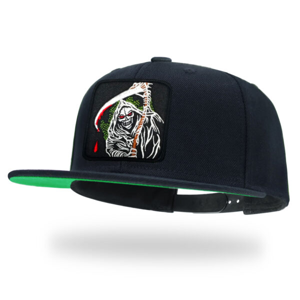 Tilgomedal Farm & Wild Animal 3D Embroidered Badge Snapback Hat, Wool Flat Brim Streetwear Baseball Cap Unisex