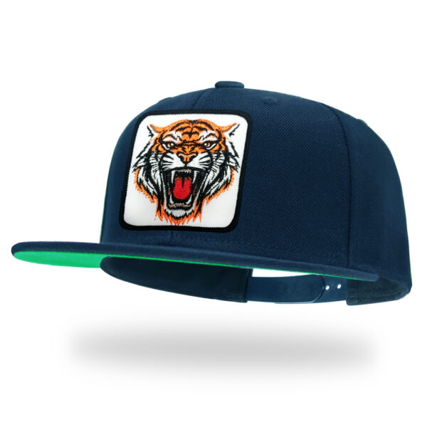 Tilgomedal Farm & Wild Animal 3D Embroidered Badge Snapback Hat, Wool Flat Brim Streetwear Baseball Cap Unisex