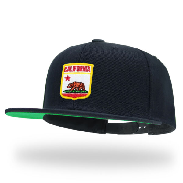 Tilgomedal Farm & Wild Animal 3D Embroidered Badge Snapback Hat, Wool Flat Brim Streetwear Baseball Cap Unisex