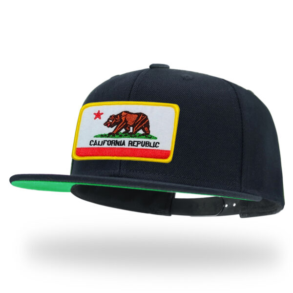 Tilgomedal Farm & Wild Animal 3D Embroidered Badge Snapback Hat, Wool Flat Brim Streetwear Baseball Cap Unisex