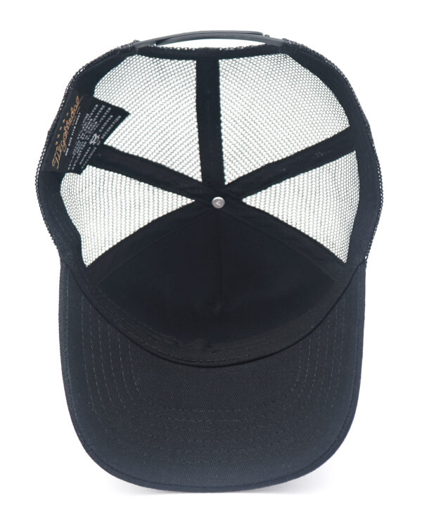 Tilgomedal Wild Animal Farm Trucker Hat, Square Embroidered Badge With Savannah Sunset Landscape Print, Nylon Mesh Back Plastic Snapback Cap For Farm Animal Streetwear Fans