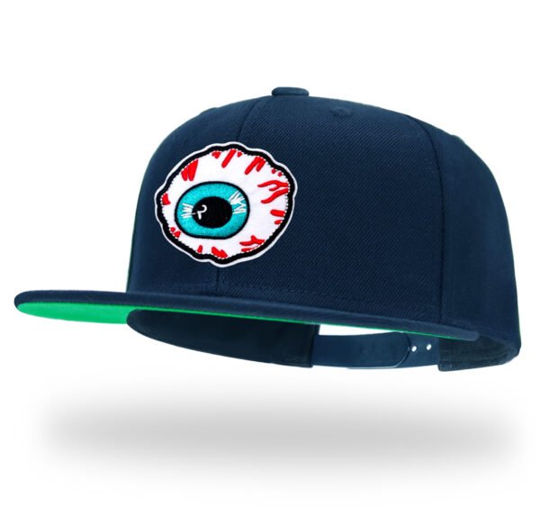 Skeleton Heart Embroidered Snapback Hat