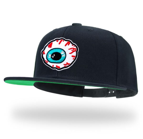 Skeleton Heart Embroidered Snapback Hat