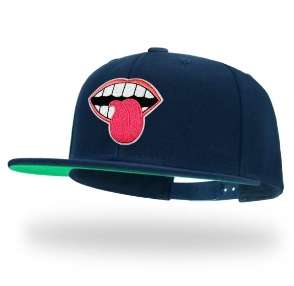 Skeleton Heart Embroidered Snapback Hat