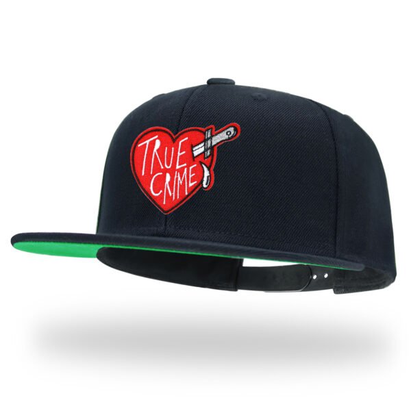 Skeleton Heart Embroidered Snapback Hat