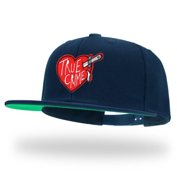 Skeleton Heart Embroidered Snapback Hat