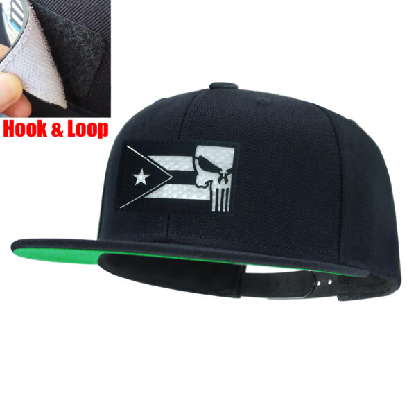 Tilgomedal National Flag Removable Hook‑Loop Badge Flat Bill Snapback Hat