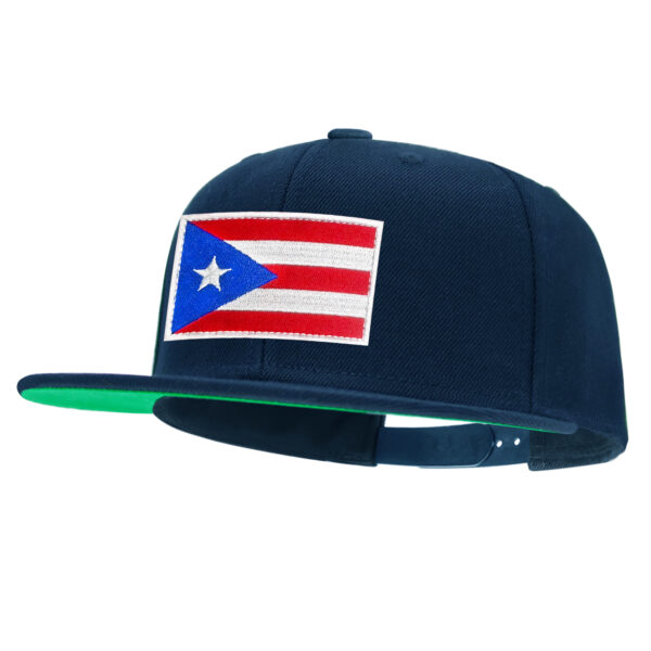 Tilgomedal National Flag Removable Hook‑Loop Badge Flat Bill Snapback Hat