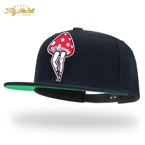 Skeleton Heart Embroidered Snapback Hat