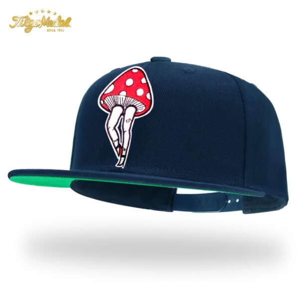 Skeleton Heart Embroidered Snapback Hat