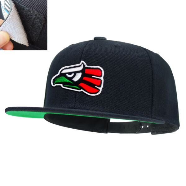 Tilgomedal National Flag Removable Hook‑Loop Badge Flat Bill Snapback Hat