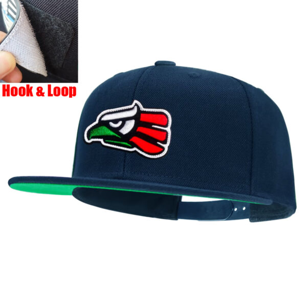 Tilgomedal National Flag Removable Hook‑Loop Badge Flat Bill Snapback Hat
