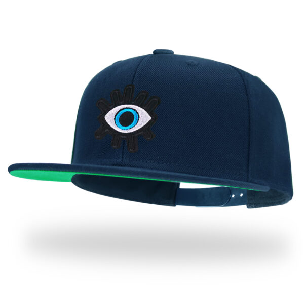 Skull Embroidery Snapback Hat Gothic Streetwear Flat Bill Baseball Caps for Men