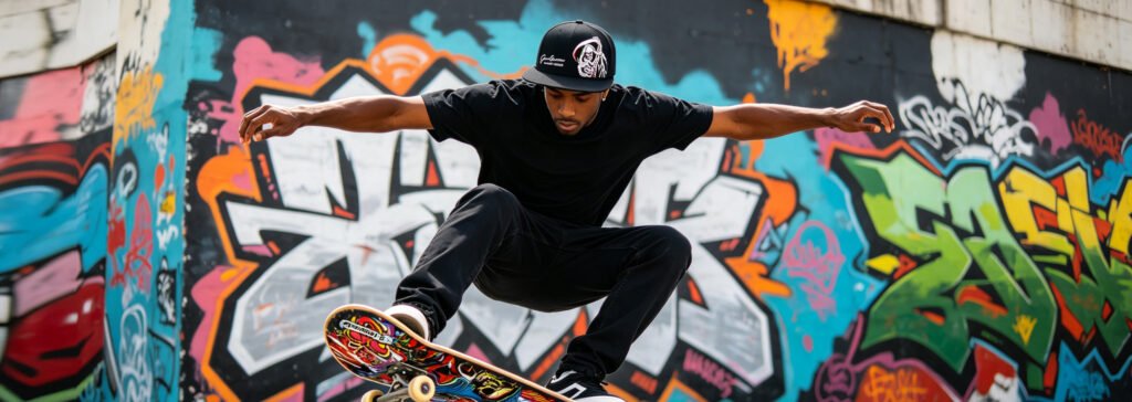 High-quality youth skateboarding sport grim reaper snapback hat