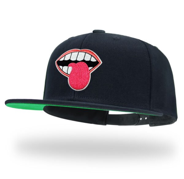 Skeleton Heart Embroidered Snapback Hat
