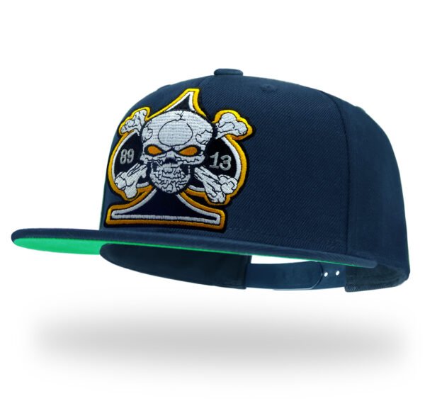 TilgoMedal Reaper Skull Alien Snapback Hats for Men | Wool Flat Bill Baseball Caps for Women