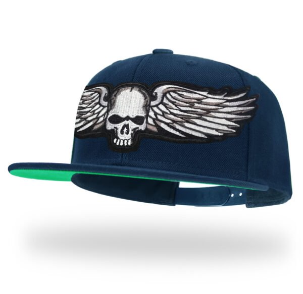 TilgoMedal Reaper Skull Alien Snapback Hats for Men | Wool Flat Bill Baseball Caps for Women