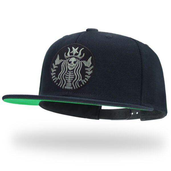 TilgoMedal Reaper Skull Alien Snapback Hats for Men | Wool Flat Bill Baseball Caps for Women