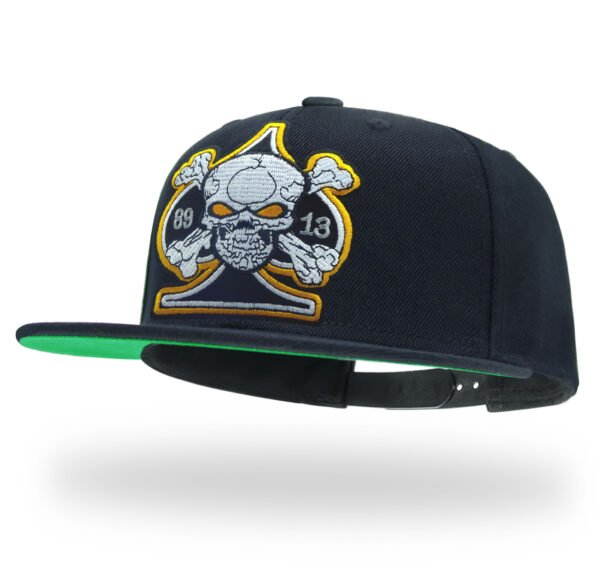 TilgoMedal Reaper Skull Alien Snapback Hats for Men | Wool Flat Bill Baseball Caps for Women