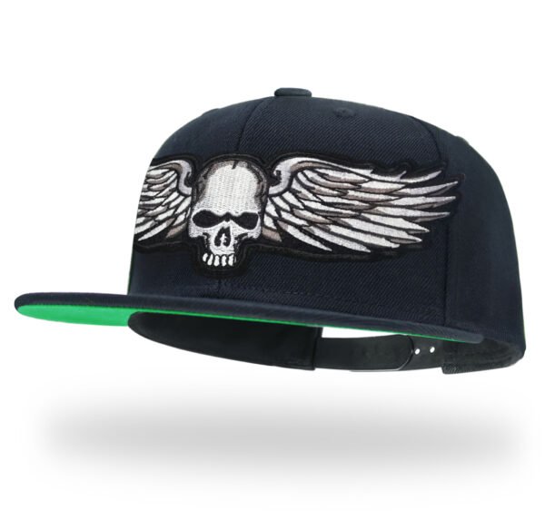 TilgoMedal Reaper Skull Alien Snapback Hats for Men | Wool Flat Bill Baseball Caps for Women