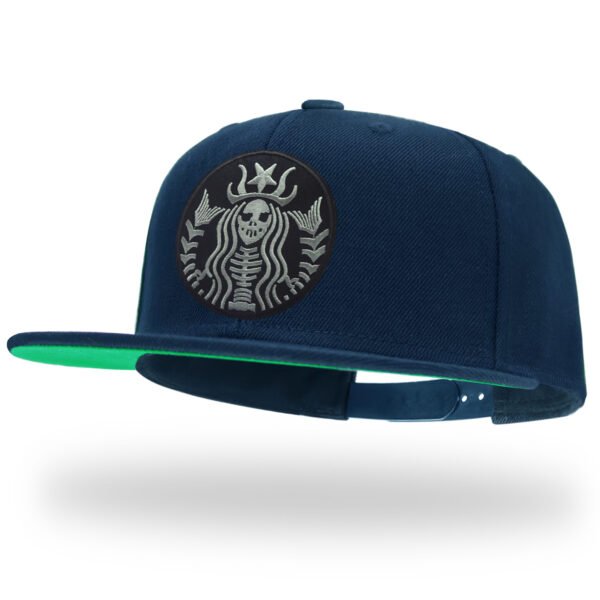 TilgoMedal Reaper Skull Alien Snapback Hats for Men | Wool Flat Bill Baseball Caps for Women