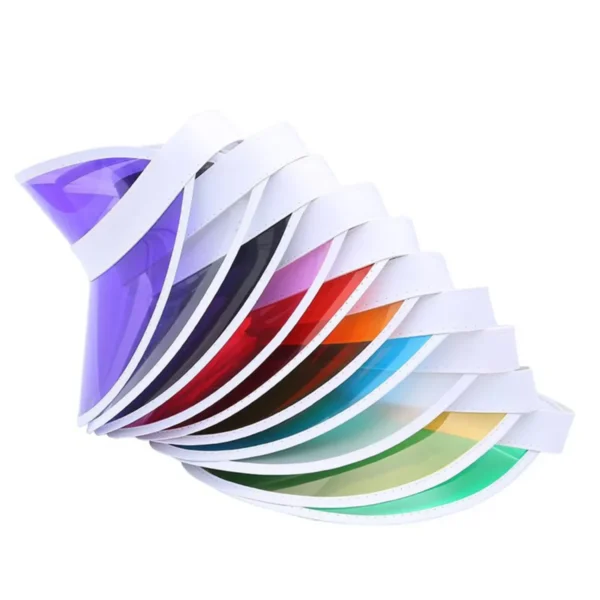 10 Pack Candy Color Transparent Sun Visor Hat