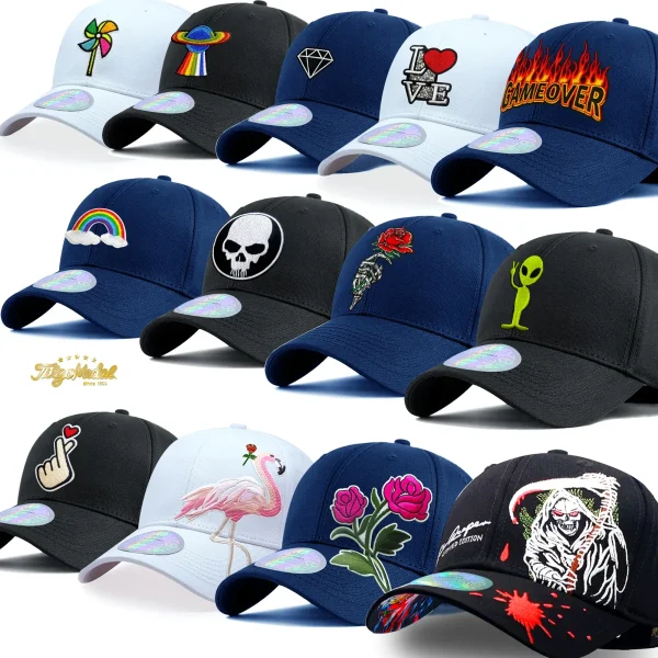 TilgoMedal Embroidered Structured Baseball Cap – 100% Cotton Curved Brim Hat