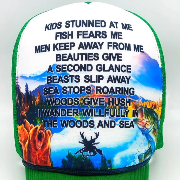Funny Fishing Trucker Hat – Women Fear Me, Fish Fear Me